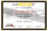 SRL CLIO SUMMER CUP TEAMS’ STANDING...SRL CLIO SUMMER CUP TEAMS’ STANDING MAY - JUL 2019 STEFANO BRUZZONE LUCA GUATTERI GIANLUCA PAOLINELLI Absolute M otorsport SUMMER 2ND …