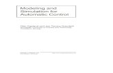 Modeling and Simulation for Automatic Control and Simulation.pdf · 2003. 7. 2. · Modeling and simulation of dynamic processes are very important subjects in control systems design.