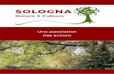 Une association Des actions - WordPress.com · 2020. 4. 1. · SOLOGNA vise à dynamiser le territoire de la Sologne en matière d’activités culturelles, éducatives, environnementales