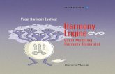 Vocal Modeling Harmony Generator - Antares · 2017. 12. 26. · In each case, the original input is muted. diss 1: Four harmony voices at half-tone intervals two octaves below the