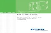 User Manual EKI-2741FI/LXI/SXI · 2017. 10. 21. · The EKI-2741FI/LXI/SXI are designed to convert Gigabit Ethernet networks to Giga-bit fiber networks by transparently converting