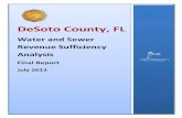 Water and Sewer Revenue Sufficiency Analysis...DeSoto County - Water and Sewer Revenue Sufficiency Analysis Page 1 DeSoto County, FL Water and Sewer Revenue Sufficiency Analysis Final
