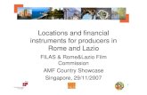 Locations and financial instruments for producers in Rome ...Cinecittà studios in Rome Gangs of NY – 2002 - Cinecittà Studios - 14 80% of Italian audio-visual productions are carried