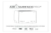AIR SURFACEPRO - Vollara...• To disconnect air cleaner, turn controls to OFF, then remove plug from outlet; pull firmly on the plug, DO NOT unplug by pulling on the cord • Always