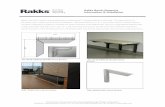 Rakks Bench Supports Information & Installation...Pedestals Bench Brackets should be no greater than 36" apart. For typical conrete and wood installation Rakks recommends using the