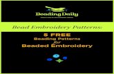 BD Bead Embroidery Patterns Freemium - Interweave · 2020. 1. 23. · Unlike other types of off-loom beadweaving, bead embroidery is the stitching of seed beads to a fabric or felt-like