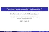 The structure of equivalence classes in F2 · 2020. 7. 17. · 7.3 aaaabbb 7.4 aaaabab 7.5 aaabaab 7.6 aaababb 7.7 aaabbab 7.8 aaabbab 7.9 aaabbab 7.10 aaababb 7.11 aaabaab 7.12 aaababb