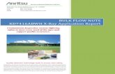Anritsu X-ray Application Report for Bulk Flow Nuts...BULK FLOW NUTS KD7416ABWH X-Ray Application Report Anritsu Industrial Solutions USA Inc. 1341 Barclay Blvd., Buffalo Grove, IL