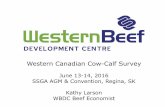 Western Canadian Cow-Calf Surveyskstockgrowers.com/SG2014/_PDF/AGM/2016/Larson.pdf · 2016. 6. 15. · WCCCS Survey Findings 8% 49% 24% 18% 5% 40% 30% 12% % of National Beef Cow Herd