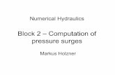 Block 2 – Computation of pressure surges - ETH Z · 2016. 10. 3. · Contents of the course Block 1 – The equations Block 2 – Computation of pressure surges ... – Basic properties