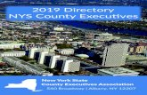 11.19.19 NYS County Executive's Association Directory NYS County Executive's Association Directory.pdfExecuti ve Director President 112 State Street, Room 1200 540 Broadway, 5th Floor