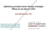 Optimizing prostate cancer therapy strategies 5th ESO-ESMO … · Disclosures –Eleni Efstathiou Research Support/P.I. Janssen, Sanofi-Genzyme, Astellas/Medivation, Innocrin, Tracon