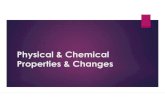 Physical & Chemical Properties & Changespnhs.psd202.org/documents/ldurkin/1505487674.pdf · 2017. 9. 15. · substance undergoes a chemical change. Chemical Change –matter changes