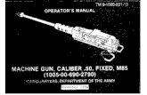 TM 9-1005-231-10 - Wikimedia · 2018. 1. 17. · *TM 9-1005-231-10 HEADQUARTERS DEPARTMENT OF THE ARMY Washington, DC,20 November 1984 OPERATOR’S MANUAL MACHINE GUN, CALIBER .50,