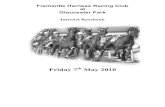 Fremantle Harness Racing Club at Gloucester Park · 2010. 5. 5. · Fremantle Harness Racing Club at Gloucester Park Internet Racebook Friday 7th May 2010. ... 8 Christopher Three