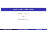 Galois Theory: Main Results - Kennesaw State Universityksuweb.kennesaw.edu/~plaval/math4362/slides_Galois2.pdfGalois Theory: Main Results Philippe B. Laval KSU Current Semester Philippe
