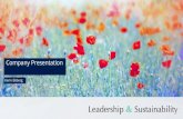Project examples and references - Leadership & Sustainability...Leadership & Sustainability Project examples • Materiality assessment, benchmarking and strategy development for several
