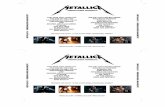 Live MetallicaBLEEDING ME ALL NIGHTMARE LONG KIRK SOLO #1 THE DAY THAT NEVER COMES MASTER OF PUPPETS DAMAGE, INC. KIRK SOLO #2 NOTHING ELSE MATTERS ENTER SANDMAN AM I …