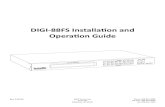 DIGI-88FS Installation and Operation Guide...DIGI-88FS Installation Guide 3 Important Safety Instructions Read all of these instructions. Save them for future reference. » Follow