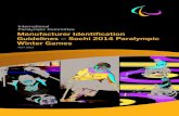 International Paralympic Committee Manufacturer Identiﬁ ......IPC Manufacturer Identification Guidelines – Sochi 2014 Paralympic Winter Games 3 1 Introduction The International