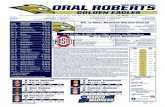 No. 15 Oral Roberts Golden Eagles DATE OPPONENT TIME (CT) · 2021. 3. 17. · Kevin Obanor, Oral Roberts Week 7 (Jan. 11) Rocky Kreuser, North Dakota State Week 8 (Jan. 18) Jase Townsend,