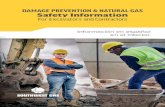 DAMAGE PREVENTION & NATURAL GAS Safety Information · 2021. 3. 17. · Natural gas utilities across the country have discovered locations where natural gas pipes were inadvertently