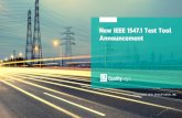 New IEEE 1547.1 Test Tool Announcement · 2020. 10. 22. · IEEE 1547.1 Background -Approved March 2020 •IEEE 1547.1 defines the test procedures for verifying inverter’s functionality