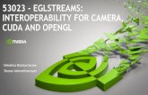 L7105 - EglStreams: Interoperability for Camera, CUDA and … · 2017. 10. 27. · GL Consumer Thread 1. Initialize helper GL resources 2. Create GLConsumer 3. Connect GLConsumer