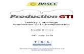 Teekay Couplings Production GTI Championship · 2018. 8. 12. · Teekay Production GTI Championship TCR UK Race Weekend - Castle Combe - 14th/15th July 2018 QUALIFYING - RACE 2 -