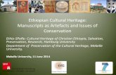 Ethiopian Cultural Heritage: Manuscripts as Artefacts and ...€¦ · 1) Widening of participants’ knowledge about the types of historical heritage and principles of it’s conservation.