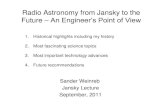Radio Astronomy from Jansky to the Future An ... - Weinrebweinreb.org/sandy/Jansky_Lecture_PPT.pdf · 17-Sep-11 Weinreb Jansky 2011 33 . Suppose we receive this sequence of 551 one’s