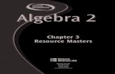 Chapter 3 Resource Masters - Math Classmrsstuckeysmathclass.weebly.com/uploads/6/1/1/2/61126813/...©Glencoe/McGraw-Hill iv Glencoe Algebra 2 Teacher’s Guide to Using the Chapter