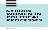 THE PARTICIPATION OF SYRIAN WOMEN IN POLITICAL ......2018/10/01  · Participation of Syrian Women in Political Processes 2012–2016 Literature Review 5 Executive Summary From peaceful