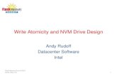 Write Atomicity and NVM Drive Design - bswd.combswd.com/FMS12/FMS12-Rudoff.pdf · 2012. 8. 29. · • Windows WriteFile • Documents “single sector” atomicity • Provides CreateFileTransacted()