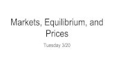 Markets, Equilibrium, and Pricesmrbartletthistory.weebly.com/.../ppt_-_markets_equilibrium_and_price… · Market Equilibrium Economist Alfred Marshall compared supply and demand