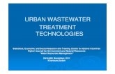 URBAN WASTEWATERURBAN WASTEWATER TREATMENT TECHNOLOGIES · 2019. 4. 30. · • Biodegradable organics (BOD) • Nutrients (N, P) • Toxic comppyounds/heavy metals • Endocrine
