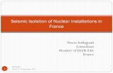 Seismic Isolation of Nuclear Installations in France Sollogoub.pdf · 2014. 11. 28. · Seismic isolation is a mature technique Thank you for your attention 33 SILER WS Roma 23-24