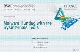 HTA-T07R Malware Hunting with the Sysinternals Tools · 2020. 2. 14. · Learn about Sysinternals tools and techniques for analyzing and cleaning malware Professional antimalware
