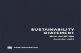 SUSTAINABILITY STATEMENT - Love Wolverton8.2 Materials and construction 24 8.3 Lifecycle considerations 24 9.0 Water 25 9.1 Water Demand 25 9.2 Water Reuse 26 10.0 Summary 27 11.0