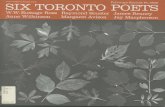 Smithsonian Institution · 2020. 1. 16. · SIX TORONTO POETS Foreward Toronto poetry ig hardly an entity distinct from any other Canadian kind. Our outstanding figure , and incidentally