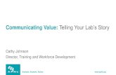 Communicating Value: Telling Your Lab’s Story · 2020. 2. 7. · storytelling-as-told-by-pixar-fcc6ae225f50. Title: PowerPoint Presentation Author: Johnson, Catherine | APHL Created