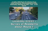 Livability 22202 Route One Working Group Virtual Community ......2020/09/30  · Livability 22202 Route One Working Group Virtual Community Planning Meeting via Zoom Wednesday, September