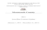Monmouth County 2011 Area Plan ContractTitle: Monmouth County 2011 Area Plan Contract Author: Monmouth County Keywords: Monmouth County, 2011 Area Plan Contract Created Date: 10/1/2010