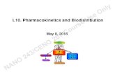 Only L10. Pharmacokinetics and Biodistribution Use Coursenano.ucsd.edu/~l7zhang/teaching/Lecture 10.pdf · 2018. 5. 9. · Pharmacokinetics Pharmacokinetics (PK) discusses the pathway