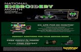NATIONAL MONTH - Allbrands Manuals/Brother/BRTHR...Stellaire Innov-ís XJ1, or Stellaire Innov-ís XE1 with your Sewing & More credit card made between February 17 – 28, 2021. Equal