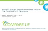 Patient-Centered Research in Uterine Fibroids: The COMPARE-UF … · 2021. 2. 27. · Patient-Centered Research in Uterine Fibroids: The COMPARE-UF Experience Wanda K. Nicholson,