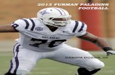 2013 FURMAN PALADINS FOOTBALL - Southern Conference...GENERAL Name of School: Furman University City/Zip: Greenville, South Video Coordinator Phone:Carolina 29613 Founded: Athletic