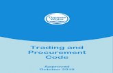 Trading and Procurement Code - Thames Water...Thames Water Trading & Procurement Code APPROVED October 2019 1 Table of contents Glossary 2 1. INTRODUCTION 4 1.1 Why do we issue a Code?