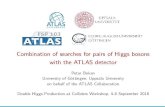 Combination of searches for pairs of Higgs bosons with the ATLAS detector · 2018. 11. 22. · 0.04 0.06 0.08 0.1 0.12 0.14 ATLAS Simulation 0.16 Resolved, 2016 = 13 TeV, 24.3 fb-1