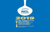 FOR THE YEAR ENDED JUNE 2019 - JSE...INTRODUCTION RCL FOODS’ headline earnings for the year ended June 2019 decreased by 60.7% to R329,5 million (2018: R837,7 million). The decline